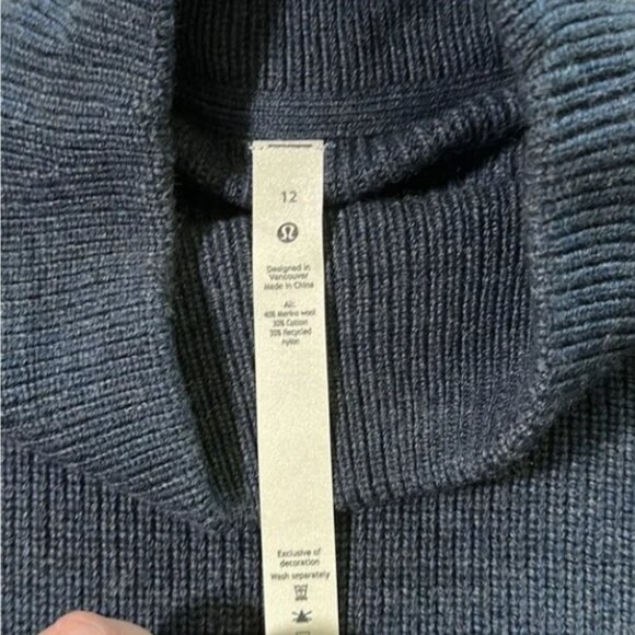 Lululemon Merino Wool-Blend Rib Turtleneck Sweater - Picture 4 of 5